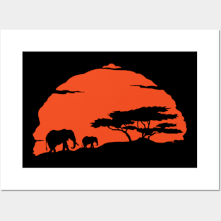 Elephant Sun Posters and Art